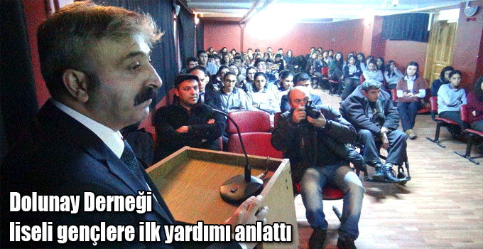 Dolunay Derneği liseli gençlere ilk yardımı anlattı