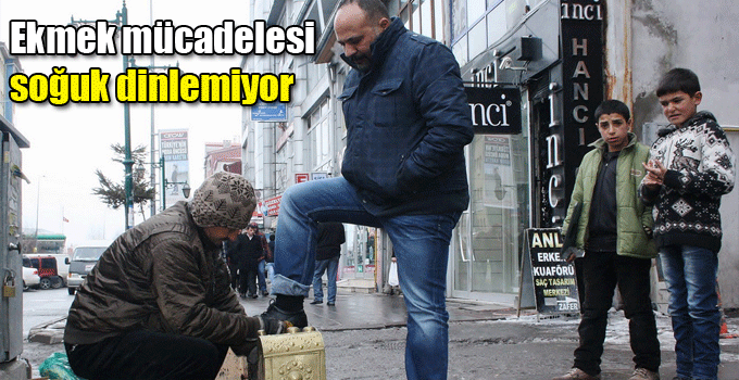 Ekmek mücadelesi soğuk dinlemiyor