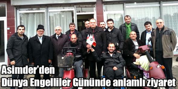 Asimder’den Dünya Engelliler Gününde anlamlı ziyaret