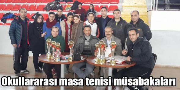 Okullararası masa tenisi müsabakaları