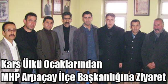 Kars Ülkü Ocaklarından MHP Arpaçay İlçe Başkanlığına Ziyaret