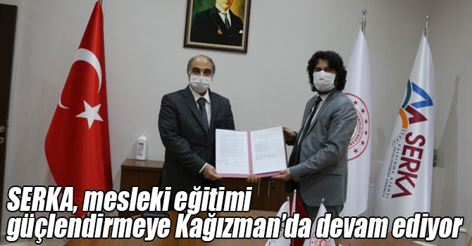 SERKA, mesleki eğitimi güçlendirmeye Kağızman’da devam ediyor