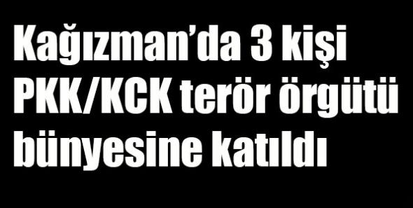 Kağızman’da 3 kişi PKK/KCK terör örgütü bünyesine katıldı