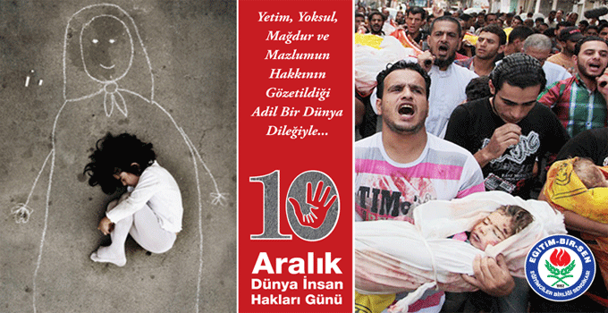 Eğitim Bir Sen Kars Şubesi Dünya İnsan Hakları Günü Basın Bildirisi