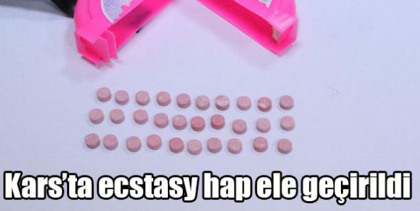 Kars’ta ecstasy hap ele geçirildi