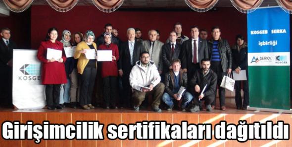 Girişimcilik Sertifikaları Dağıtıldı