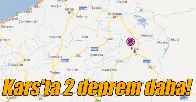 Kars'ta 2 deprem daha!