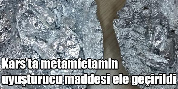 Kars’ta metamfetamin uyuşturucu maddesi ele geçirildi