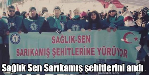 Sağlık Sen Sarıkamış şehitlerini andı