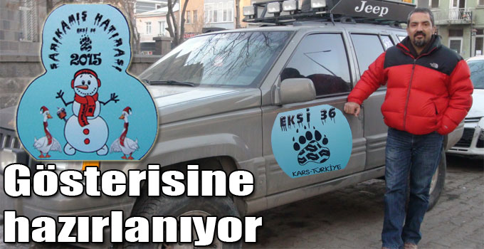 Gösterisine hazırlanıyor