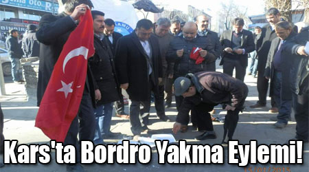 Kars'ta Bordro Yakma Eylemi!