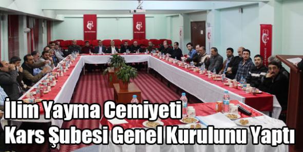 İlim Yayma Cemiyeti Kars Şubesi Genel Kurulunu Yaptı