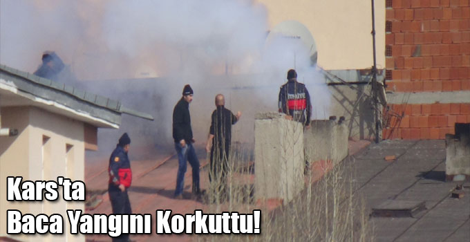 Kars'ta Baca Yangını Korkuttu!