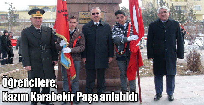 Öğrencilere, Kazım Karabekir Paşa anlatıldı