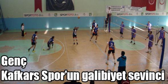 Genç Kafkars Spor’un galibiyet sevinci