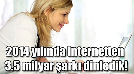 2014 yılında internetten 3.5 milyar şarkı dinledik!