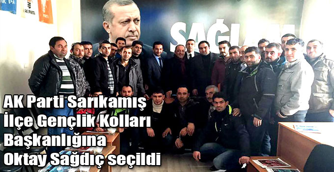 AK Parti Sarıkamış İlçe Gençlik Kolları Başkanlığına Oktay Sağdıç seçildi