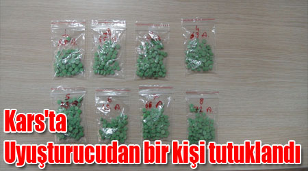 Kars'ta Uyuşturucudan bir kişi tutuklandı