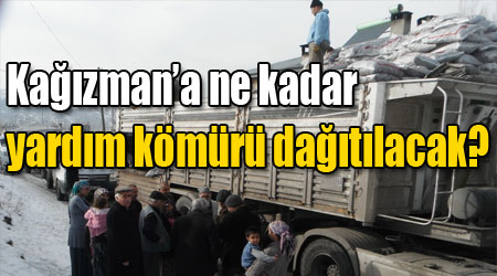 Kağızman’a ne kadar yardım kömürü dağıtılacak?