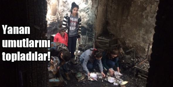 Yanan umutlarını topladılar!