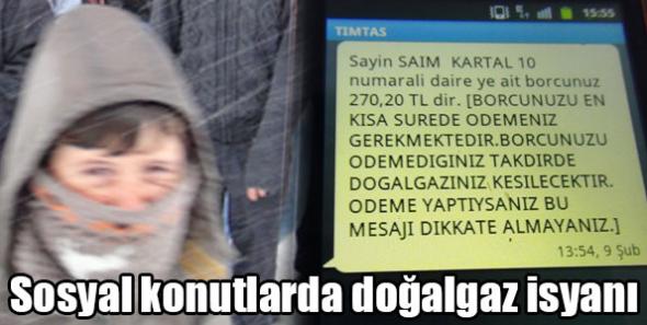 Sosyal konutlarda doğalgaz isyanı