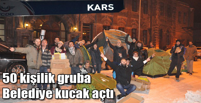 50 kişilik gruba Belediye kucak açtı
