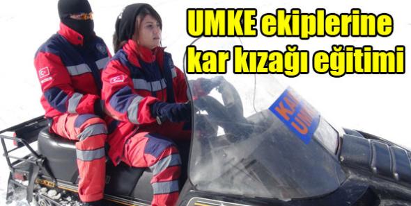 UMKE ekiplerine kar kızağı eğitimi