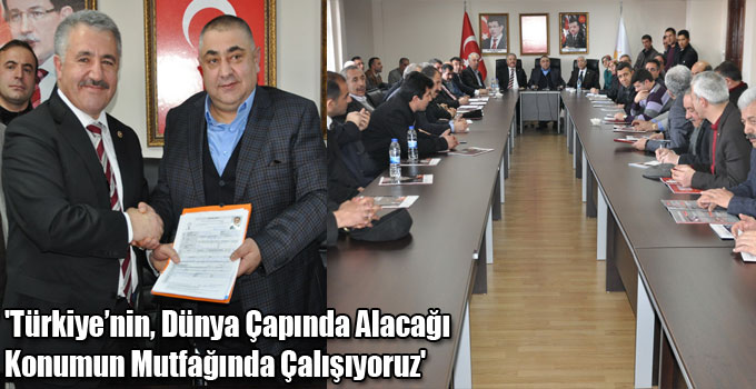 'Türkiye’nin, Dünya Çapında Alacağı Konumun Mutfağında Çalışıyoruz'