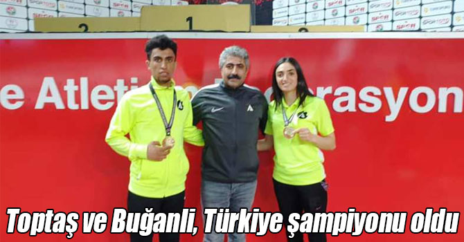 Tuğba Toptaş ve Hakan Buğanli, Türkiye şampiyonu oldu