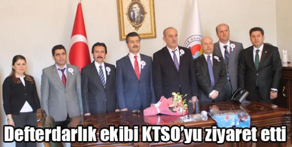 Defterdarlık ekibi KTSO’yu ziyaret etti