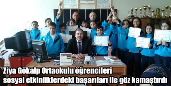Ziya Gökalp Ortaokulu öğrencileri sosyal etkinliklerdeki başarıları ile göz kamaştırdı