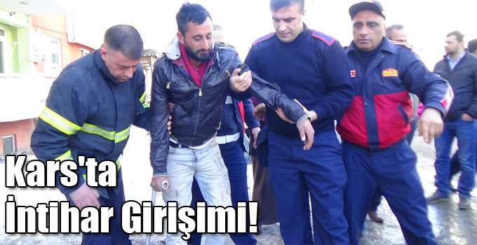 Kars'ta İntihar Girişimi!