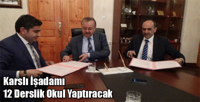 Karslı İşadamı 12 Derslik Okul Yaptıracak