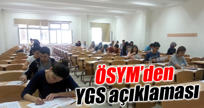 ÖSYM’den YGS açıklaması