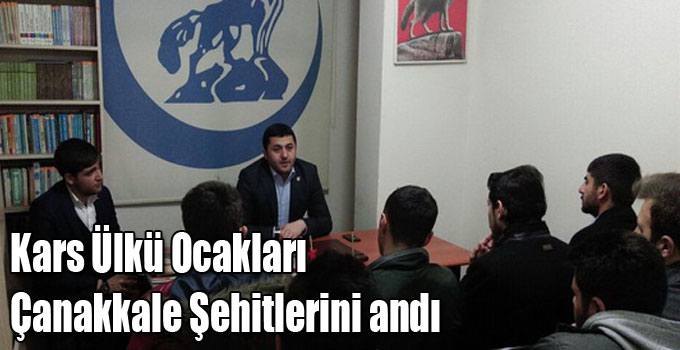 Kars Ülkü Ocakları Çanakkale Şehitlerini andı