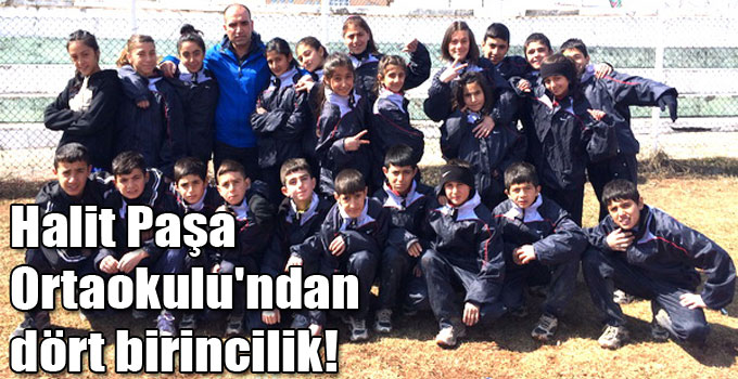 Halit Paşa Ortaokulu'ndan dört birincilik!