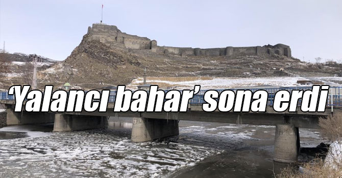 Kars’ta 'yalancı bahar' sona erdi