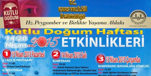 Kutlu Doğum Haftası Programları