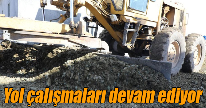 Kars'ta yol çalışmaları devam ediyor