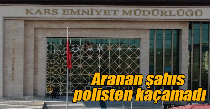 Aranan şahıs polisten kaçamadı