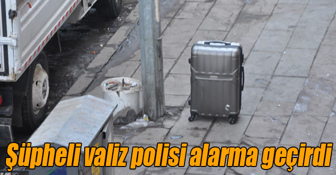 Şüpheli valiz polisi alarma geçirdi