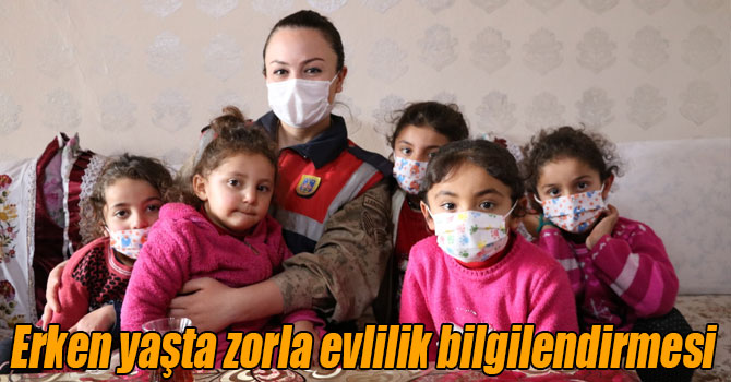 Jandarma’dan erken yaşta zorla evlilik bilgilendirmesi