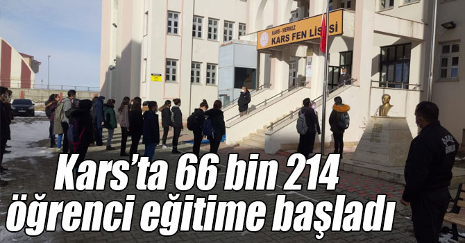 Kars’ta 66 bin 214 öğrenci eğitime başladı