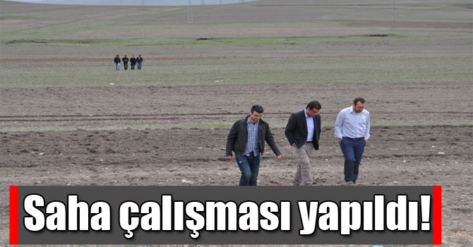 Saha çalışması yapıldı!