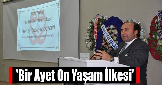 'Bir Ayet On Yaşam İlkesi'