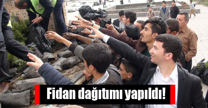Fidan dağıtımı yapıldı!