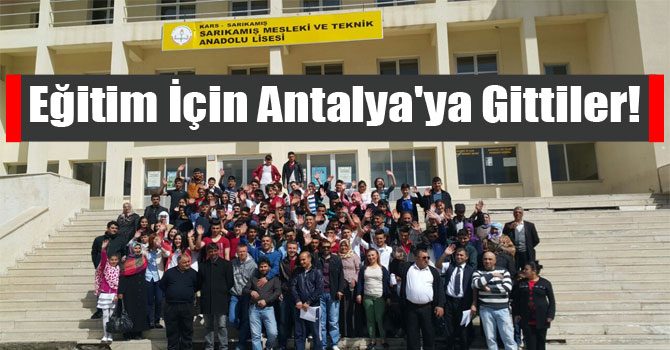 Eğitim İçin Antalya'ya Gittiler!