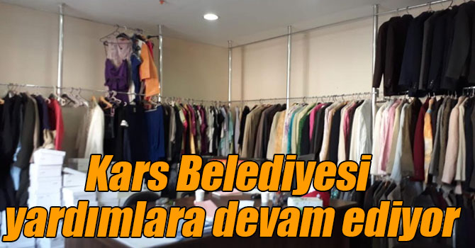 Kars Belediyesi yardımlara devam ediyor