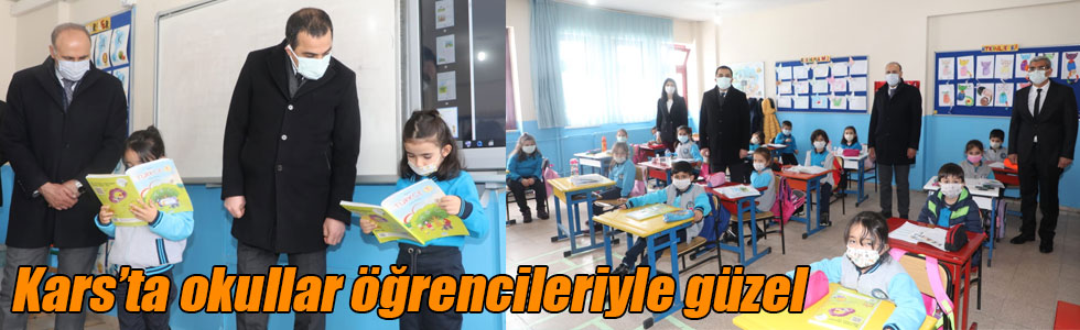 Kars’ta okullar öğrencileriyle güzel