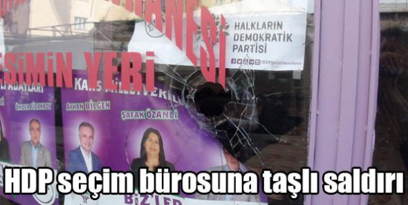 HDP seçim bürosuna taşlı saldırı